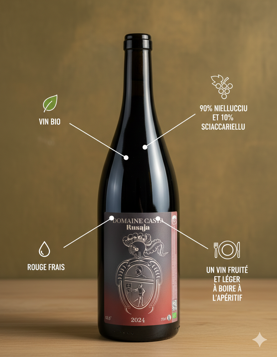 Cuvée rouge frais - RUSAJA - BIO