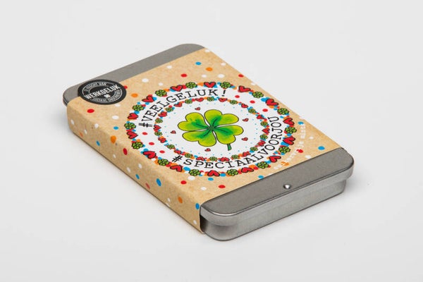 #VEELGELUK! blikjes (x5 st) - 19033