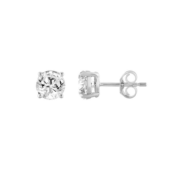 Stud Earrings - 18KT White Gold - 0.5ct - Lab grown