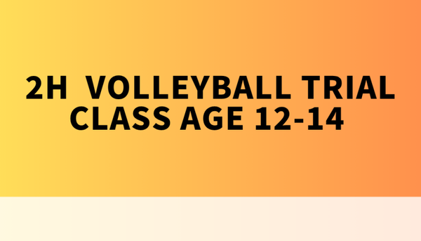 2h  volleyball trial class Age 12-14