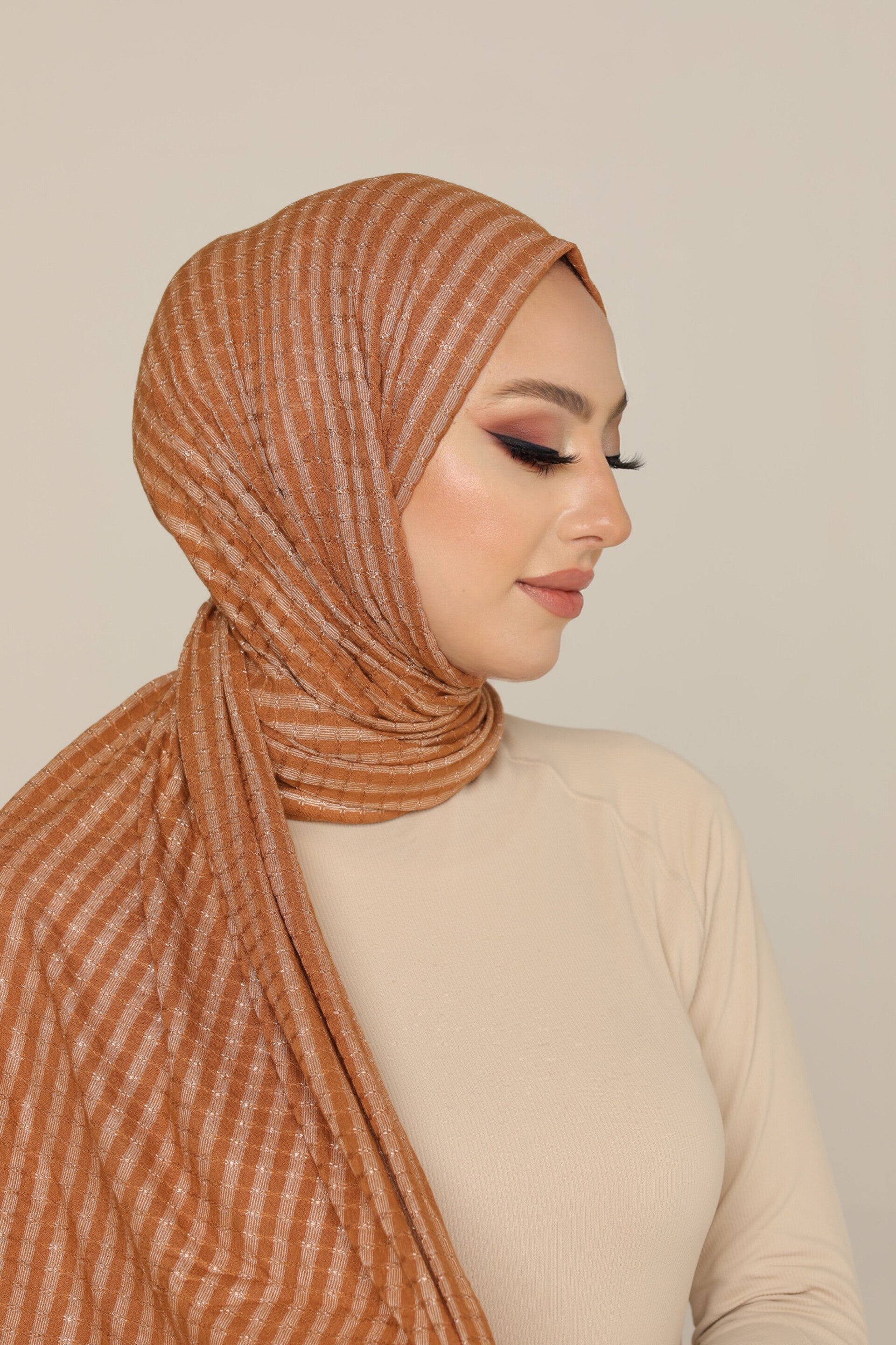 Puffy Jersey Hijab Oranje