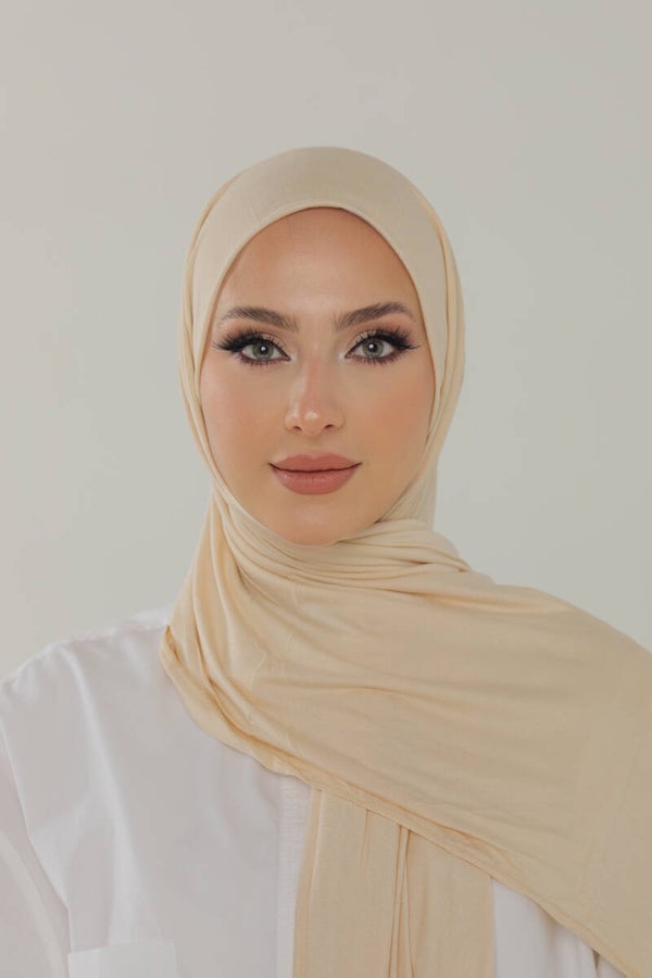 Soft Jersey Hijab Crèmebeige