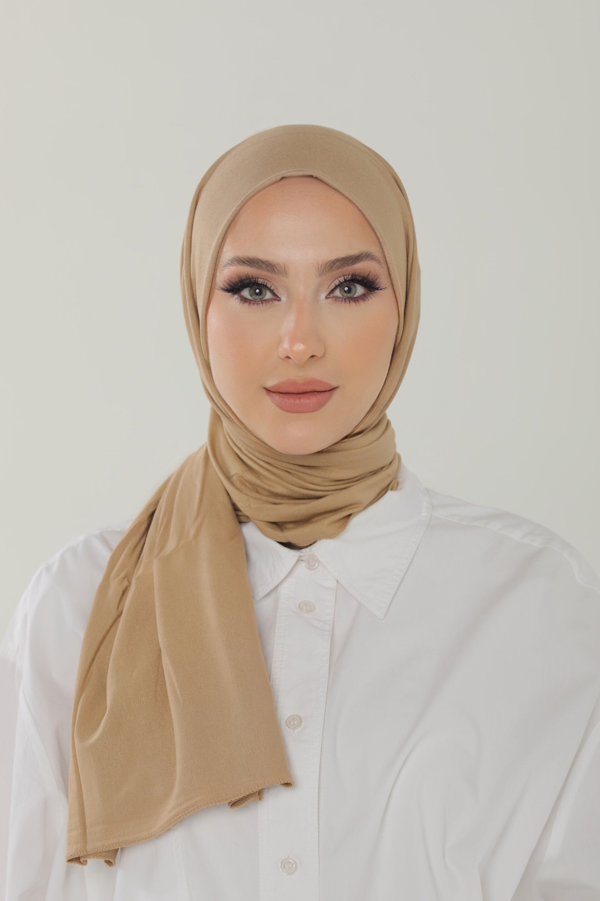 Soft Jersey Hijab Zandbeige