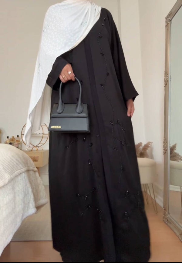 Emirati Abaya - Black Spade