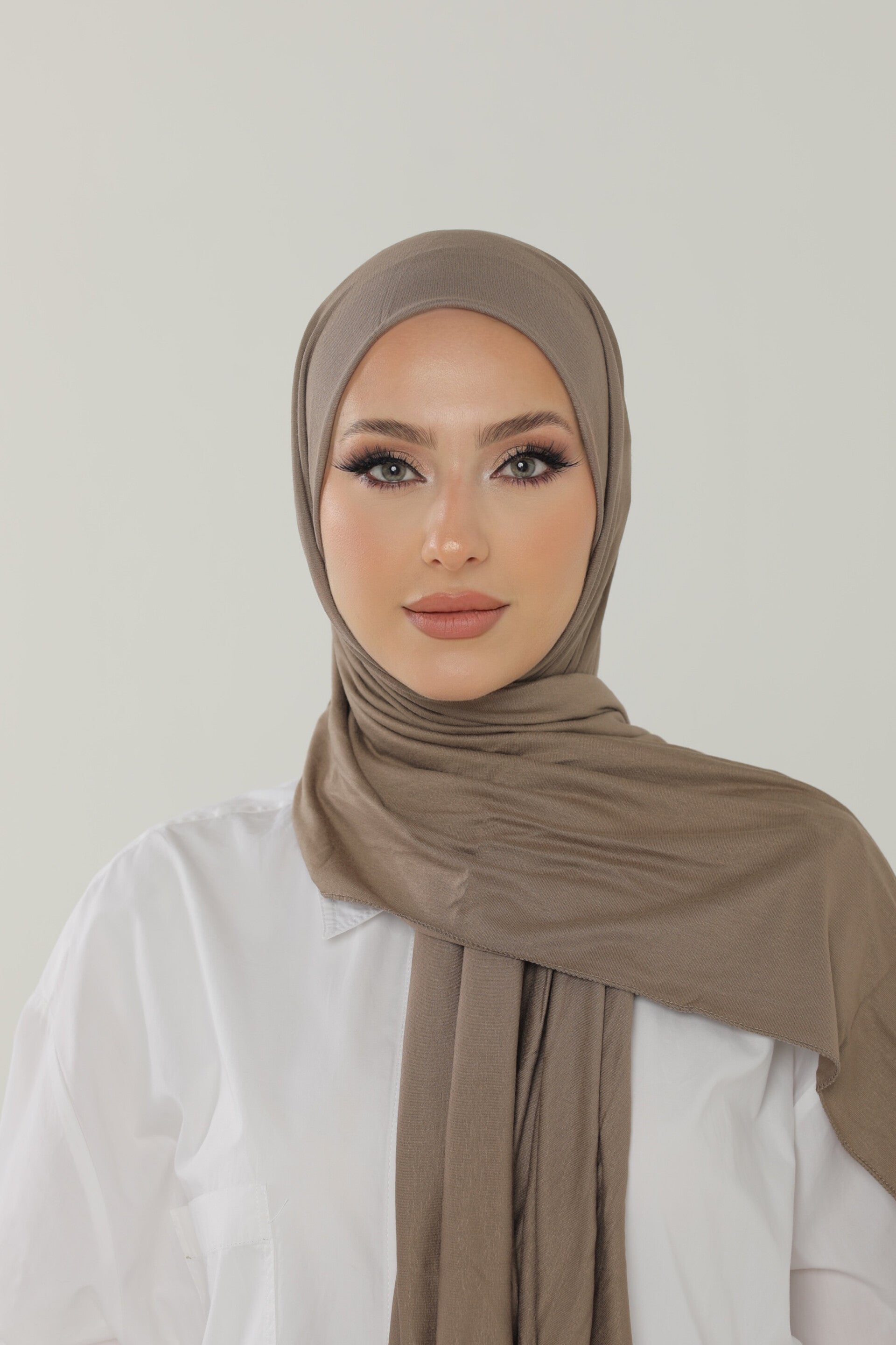 Soft Jersey Hijab Taupe Tint