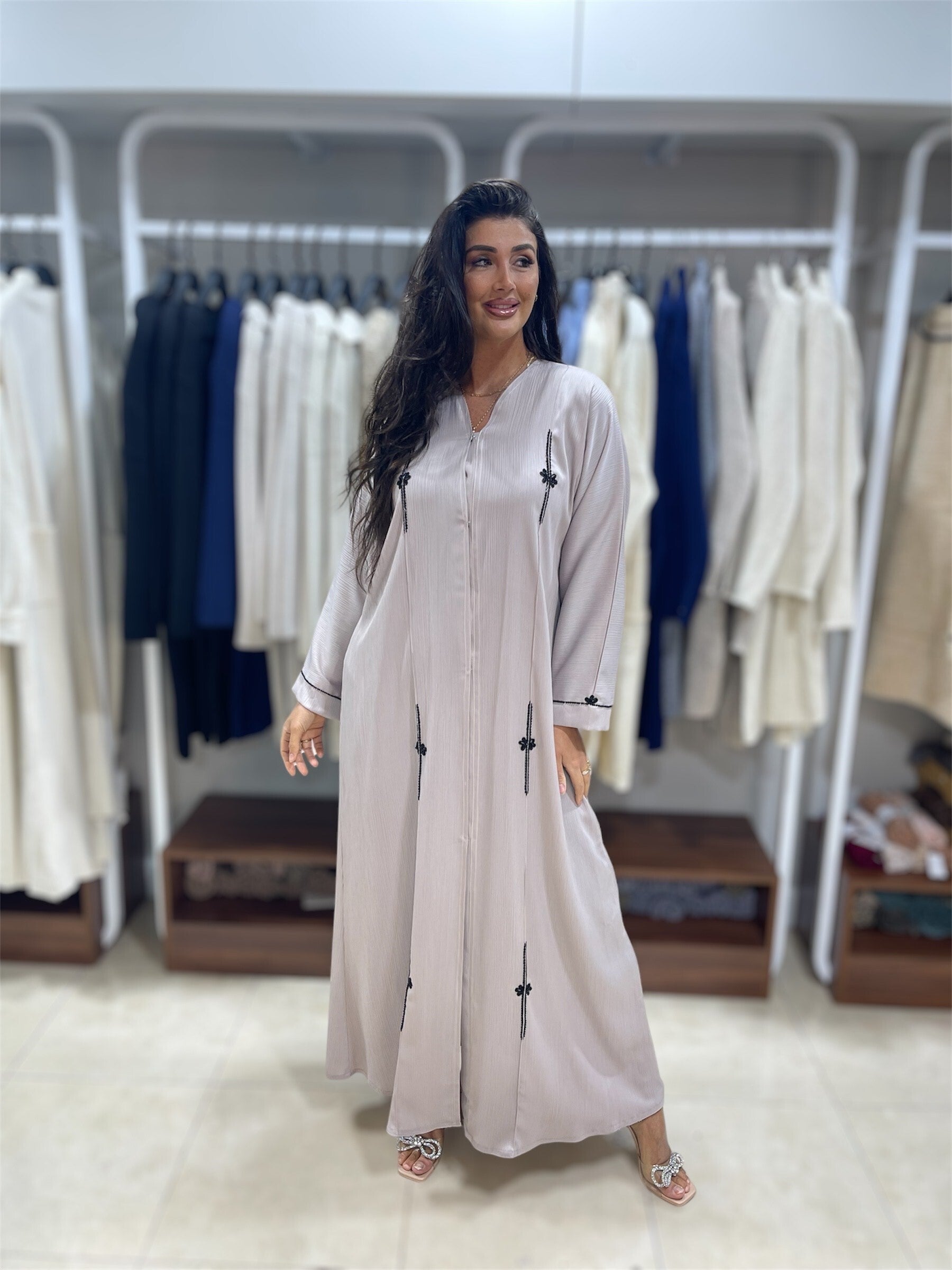 Emirati Abaya - Light Beige