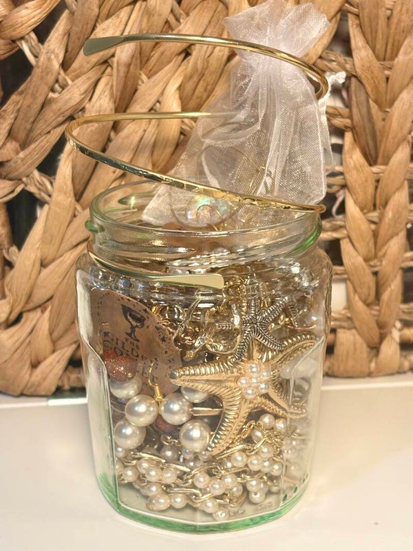 Gloriously Golden Mystery Jewellery Jar