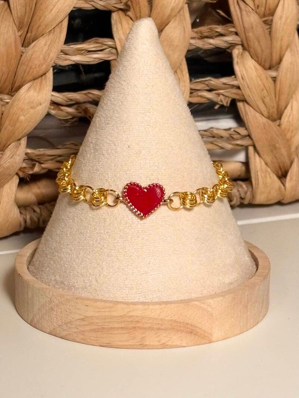 Handmade Children’s Bracelet - Red Heart