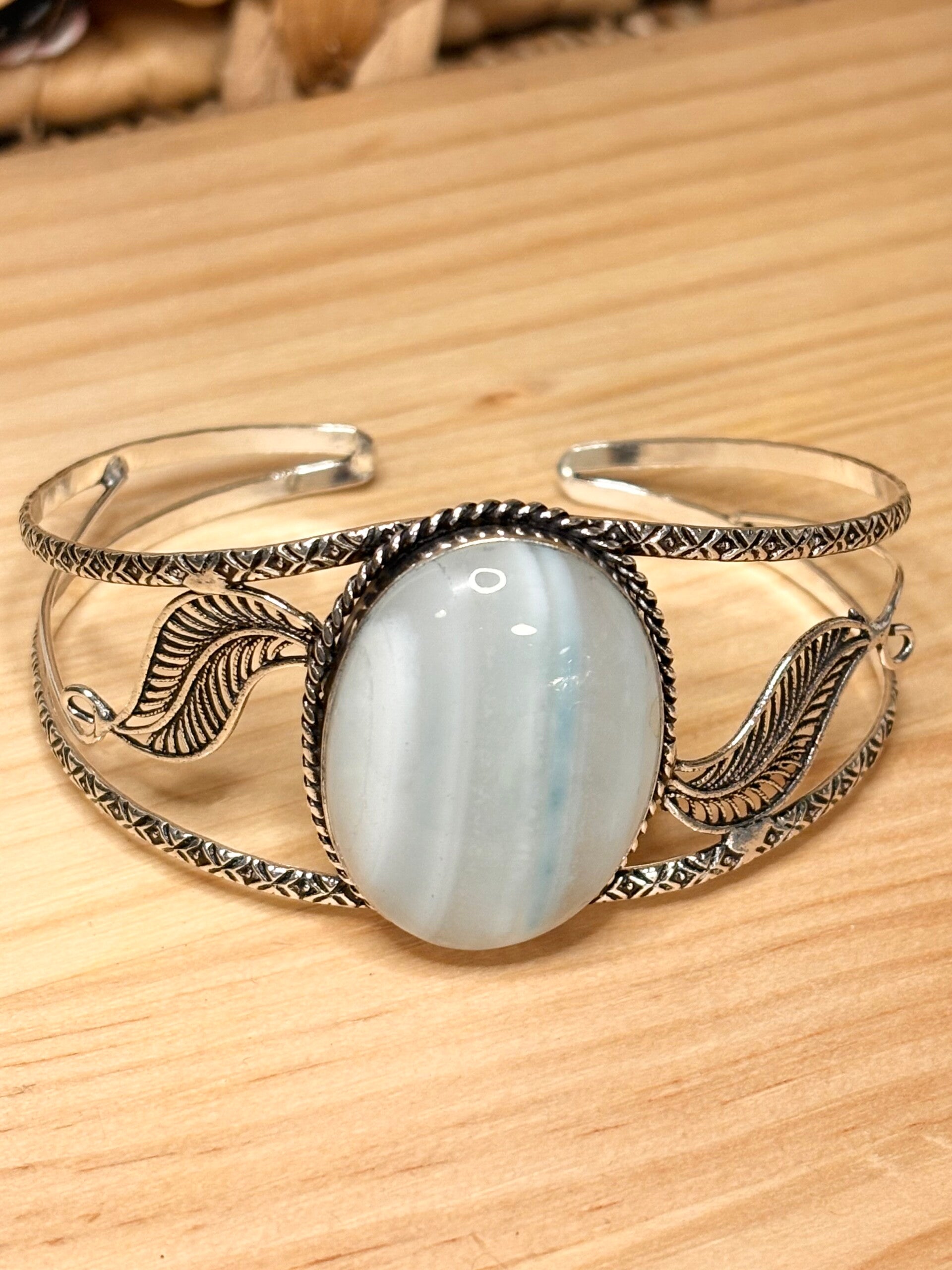 Banded Agate Cuff Bracelet