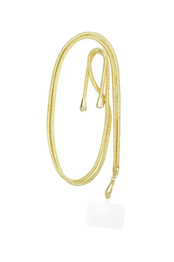 Telephone cord metallic - gold