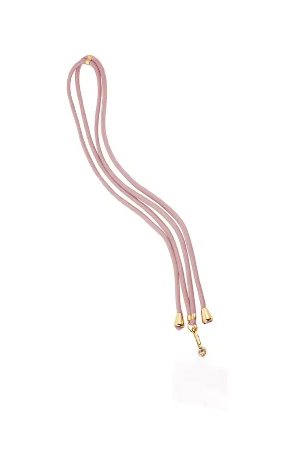 Telephone cord subtle print - light pink