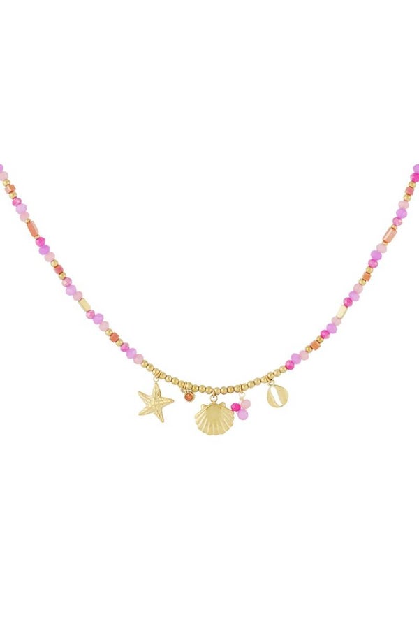 Queen of the sea Necklace - Fuchsia