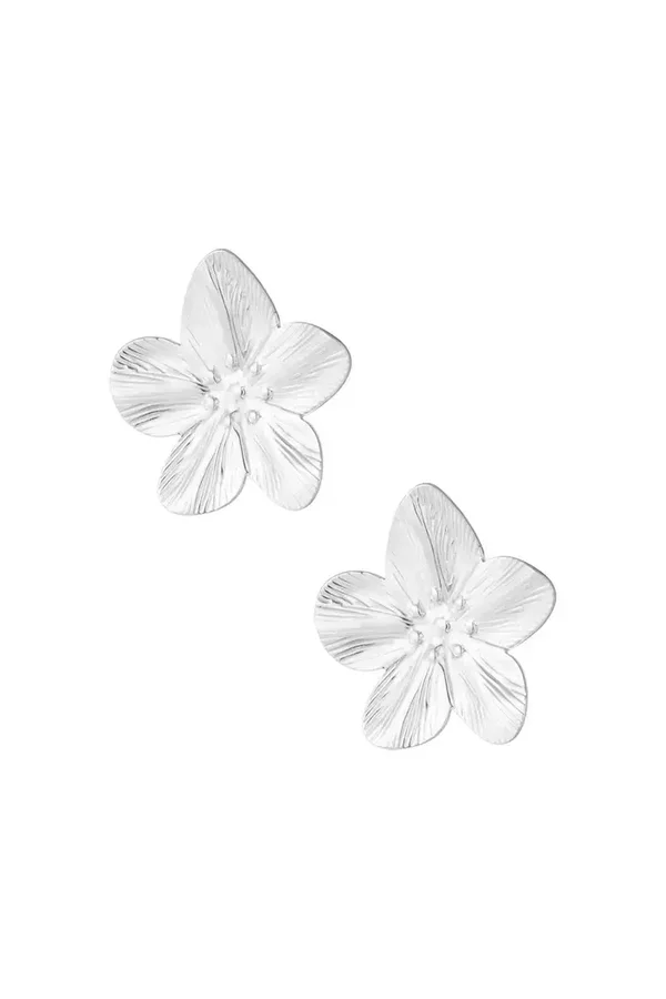 Earrings petal pop - silver