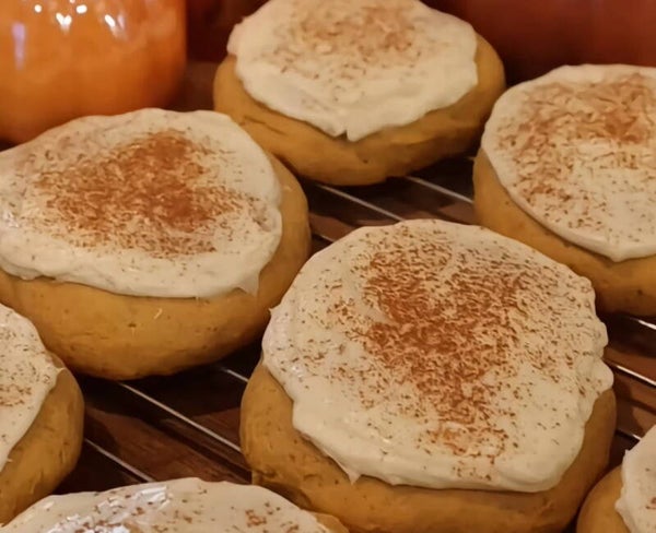 Pumkin Spiced Frosted Cookie