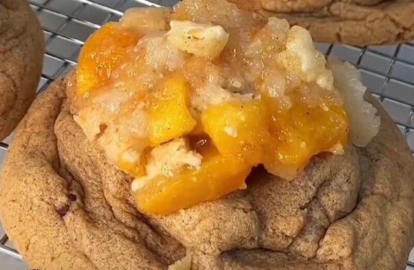 PEACH COLBLER STUFFED KOOKIE