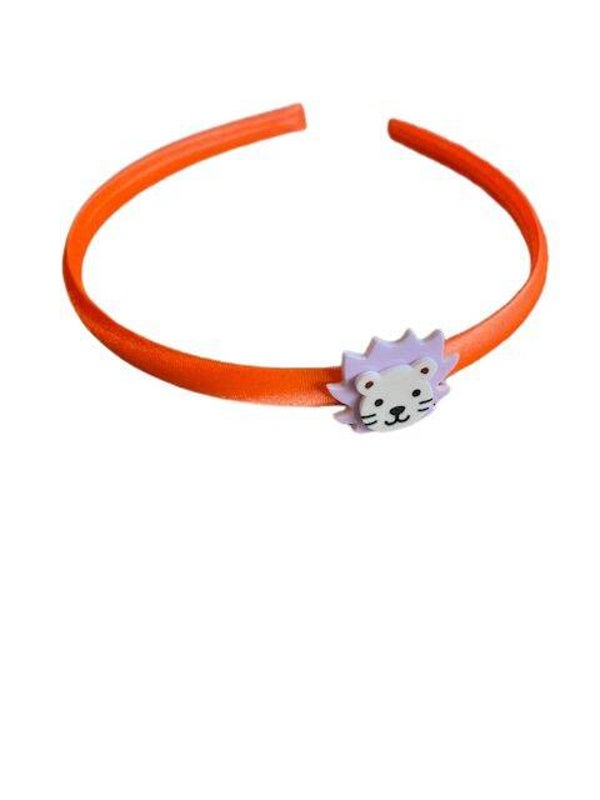Haarband leeuw oranje