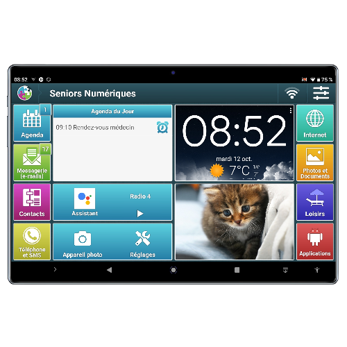 Seniors Numériques, c'est une tablette numérique adaptées aux aînés et primo-accédants