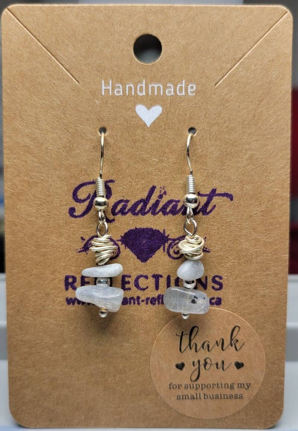 Quartz Knot Earrings