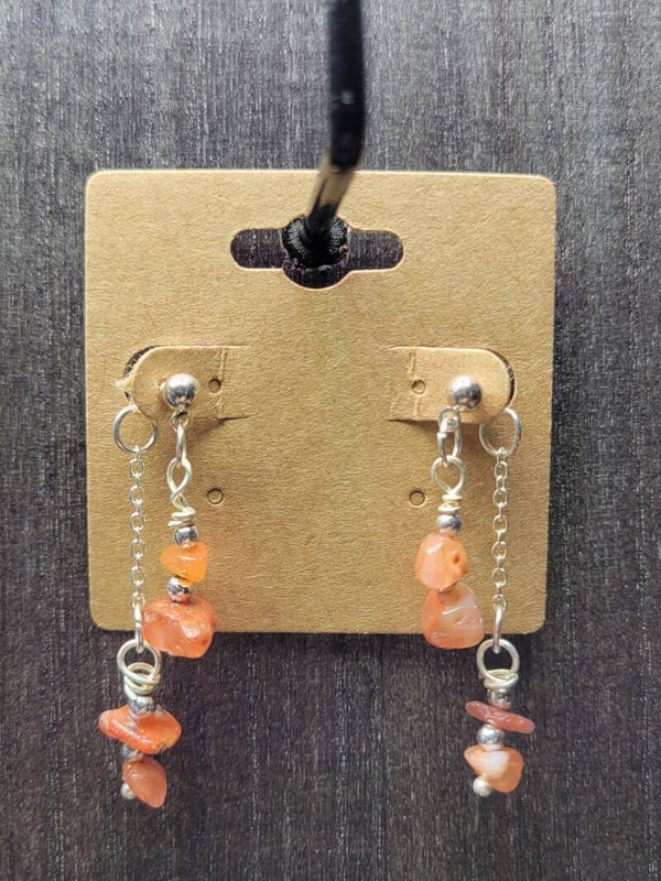 Carnelian Drop Earrings