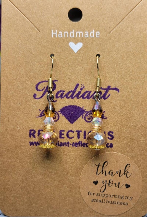 Champagne Knot Earrings