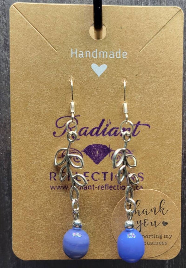 Blue Chalcedony Vine Earrings
