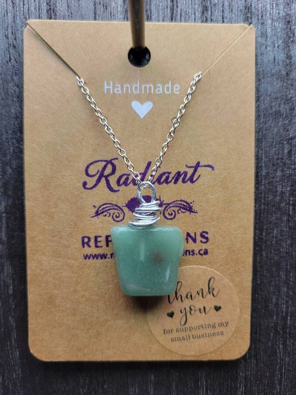 Green Aventurine Knot Necklace