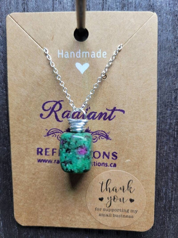 Ruby Zoisite Necklace
