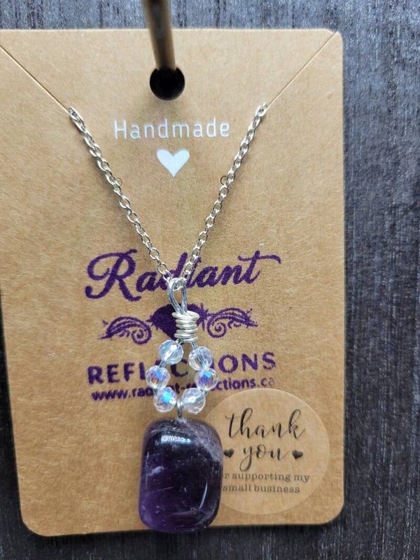Amethyst Fleur Necklace