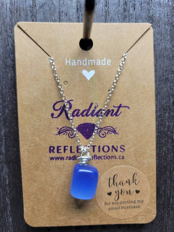 Blue Cat Eye Necklace
