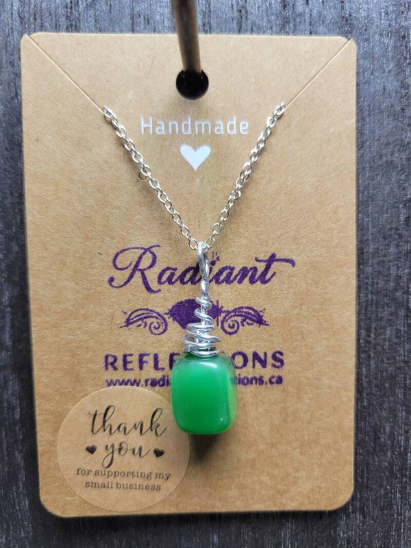 Green Cat Eye Necklace