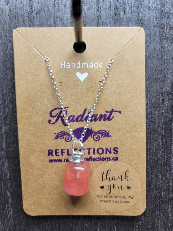 Strawberry Quartz Necklace