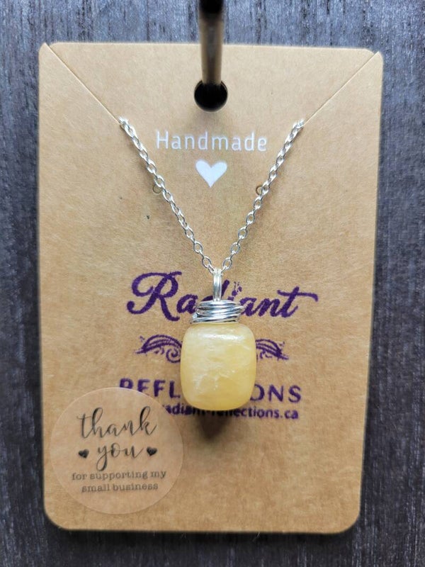 Yellow Calcite Necklace