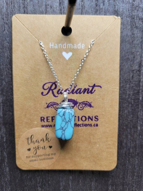 Turquoise Howlite Necklace