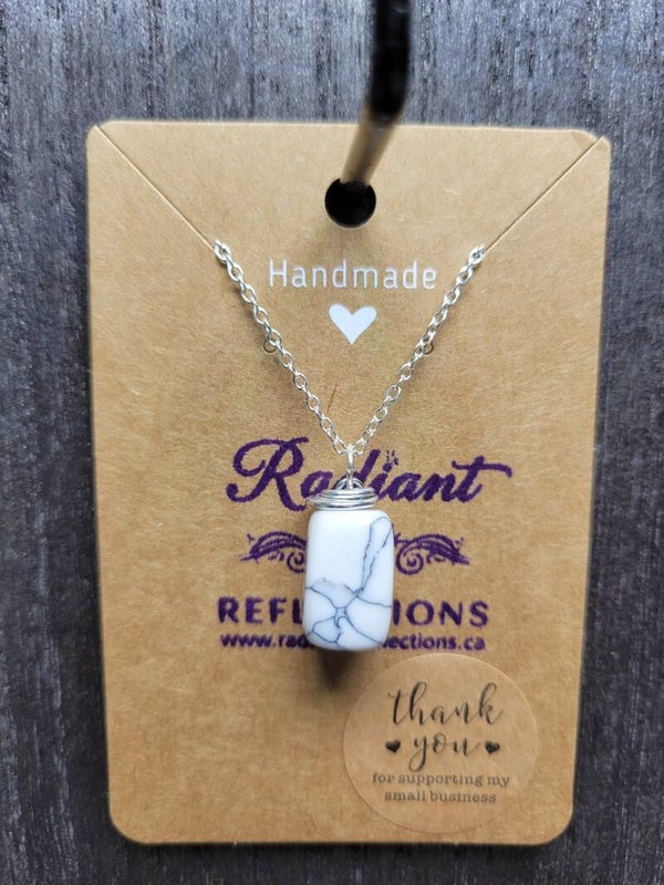 White Howlite Necklace
