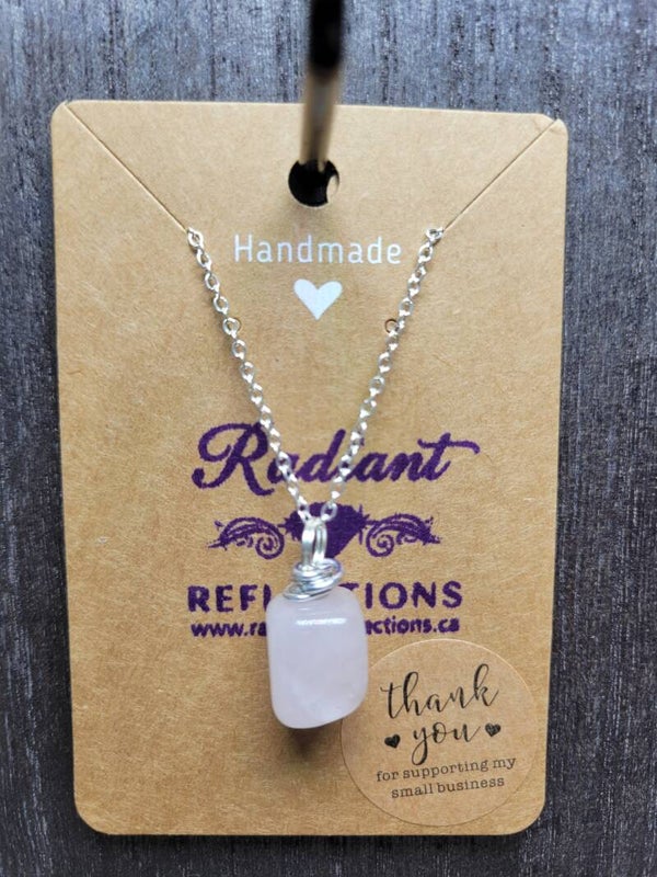 Pink Quartz Necklace