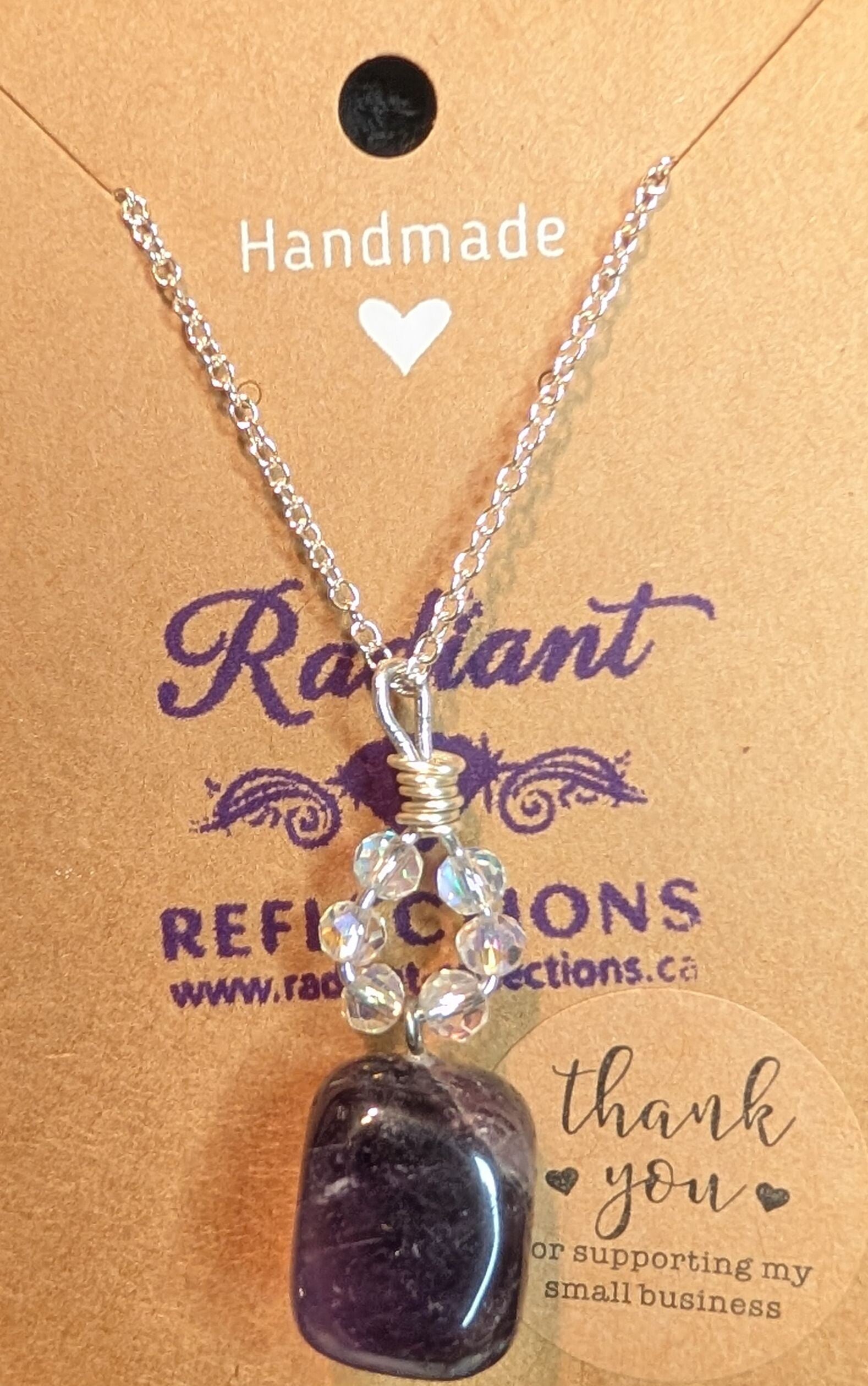 Amethyst Droplets Necklace