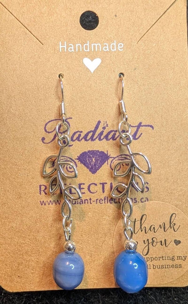 Blue Lace Agate Earrings