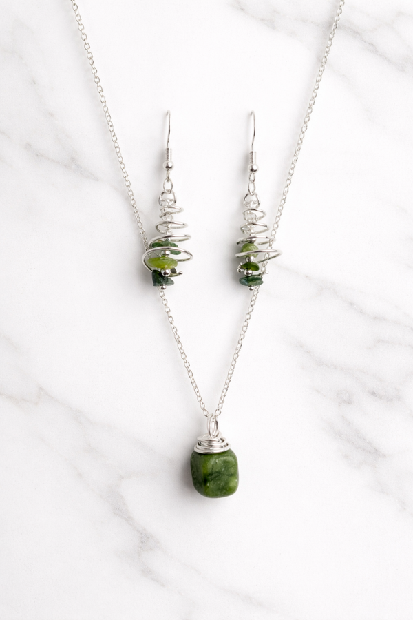 Green Aventurine Cascades Set