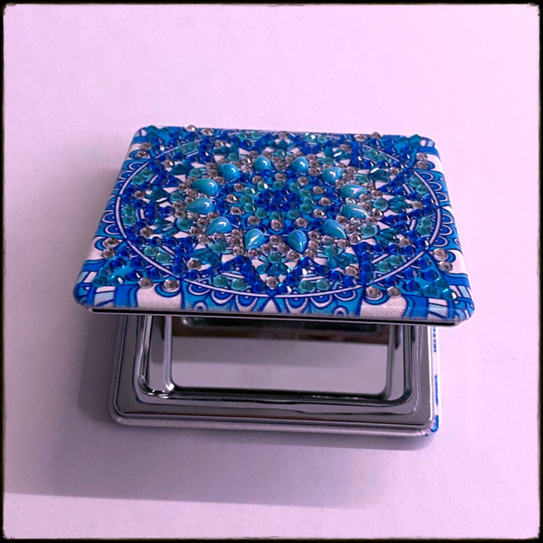 Miroir de poche carré Mandala