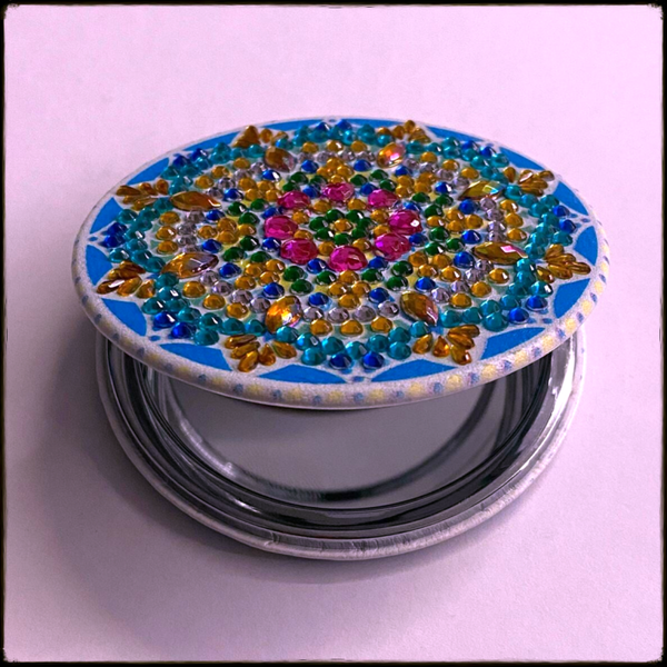 Miroir de poche rond Mandala