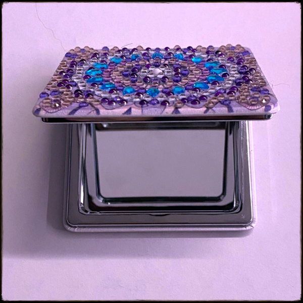 Miroir de poche carré Mandala