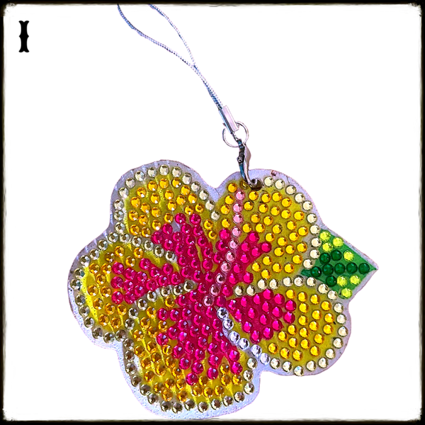 Porte clefs Fleurs Tropicales