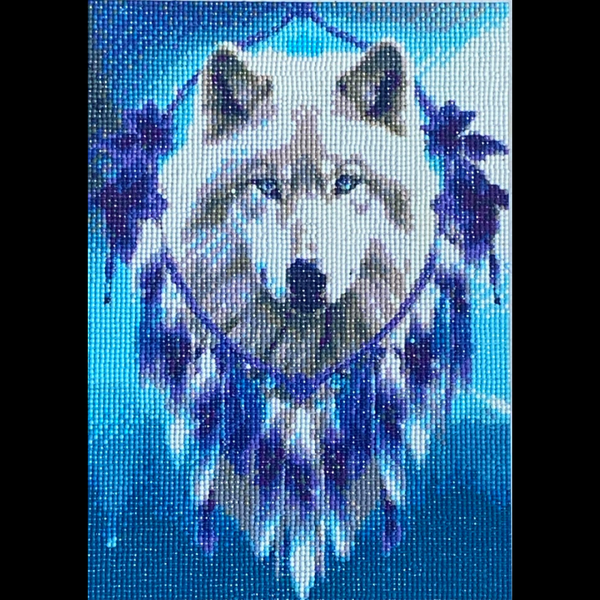 Toile loup blanc