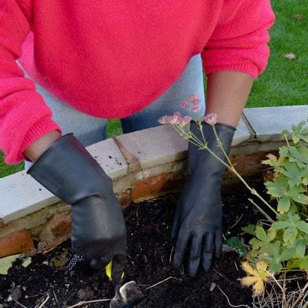 Black Rubber Gloves
