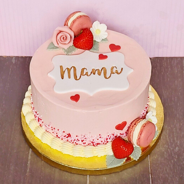 Moederdag Taart 🌸 (Aardbei & Vanille)