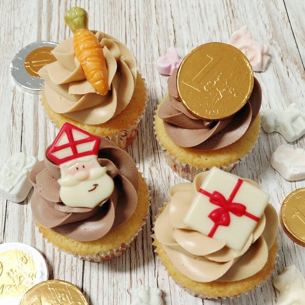 Sint Cupcake Box (4 stuks)