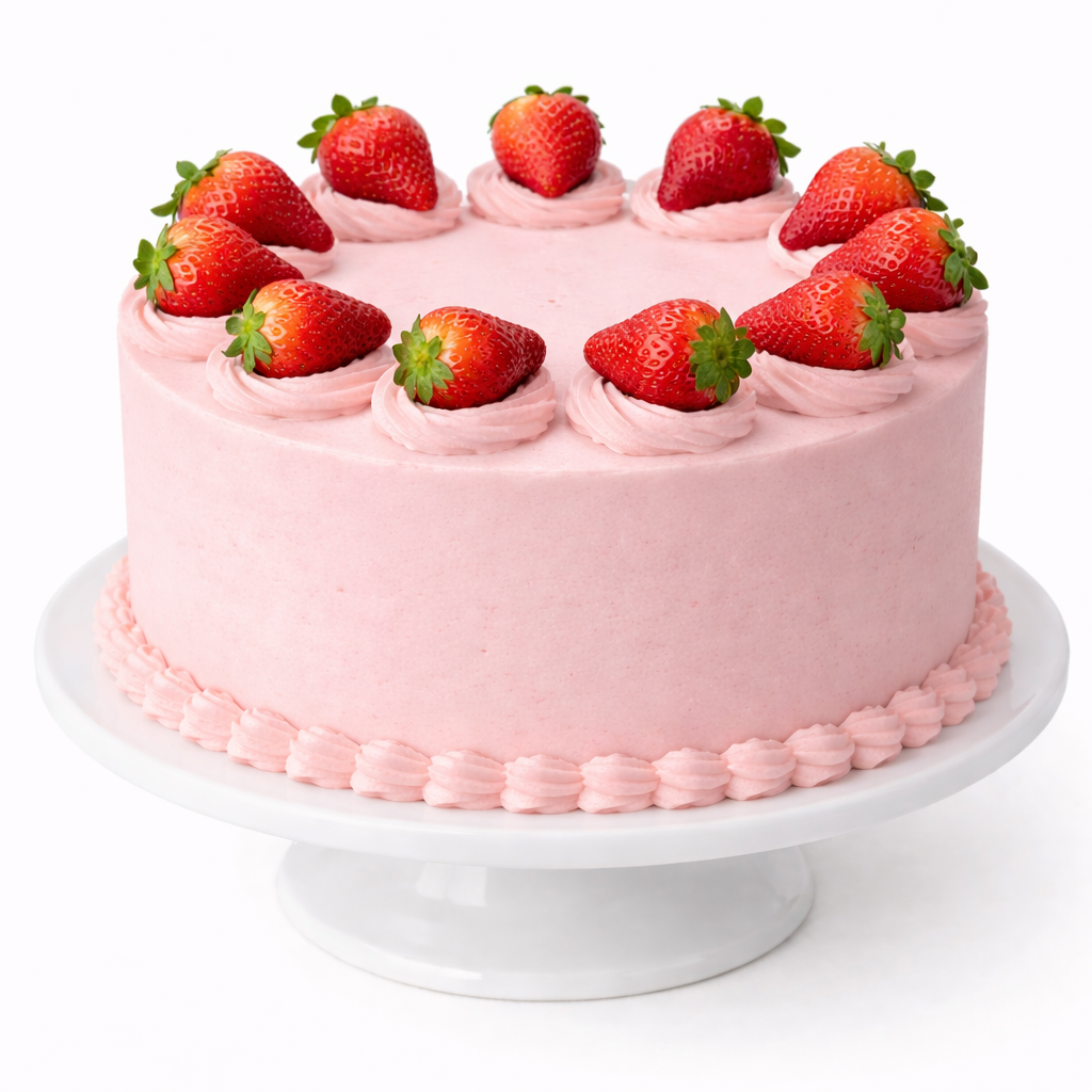 Strawberry & Vanilla Cake
