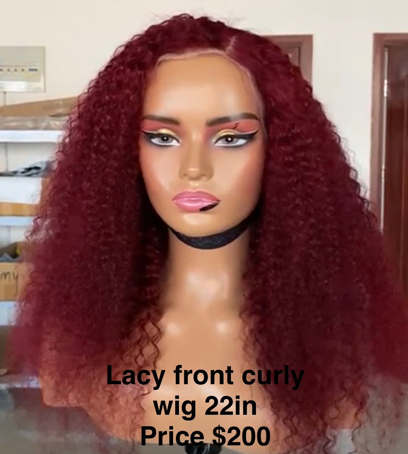 Lace front curly 22in