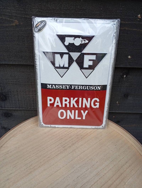 Metalen wandbord MF parking 20x30cm