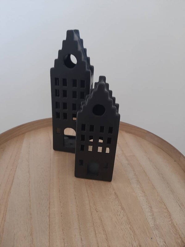 Waxinelichthouder grachtenpand